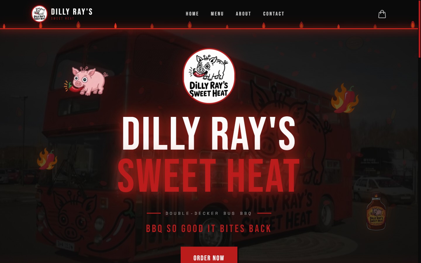 Dilly Ray's Sweet Heat — live site preview
